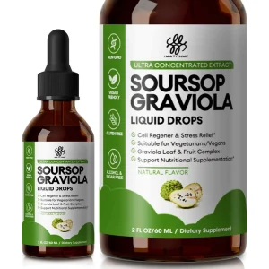 Organic Soursop Graviola Liquid Drops – Natural Antioxidant Support (60ml)