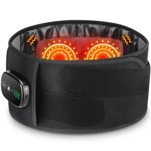 Electric Heating Waist Massager Belt with Vibration Support